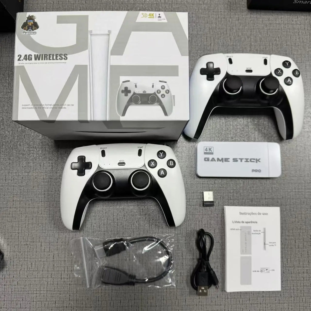 4K TV Game Stick M15 Video Game Console Built-in 40000+/50000 Games 128G Handheld Game Player Wireless Controller Retro Gamepad